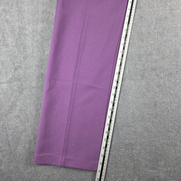 Vintage Levis Sta-Prest Purple High Waisted Wide Leg Trousers Size 14 Womens - Picture 5 of 12